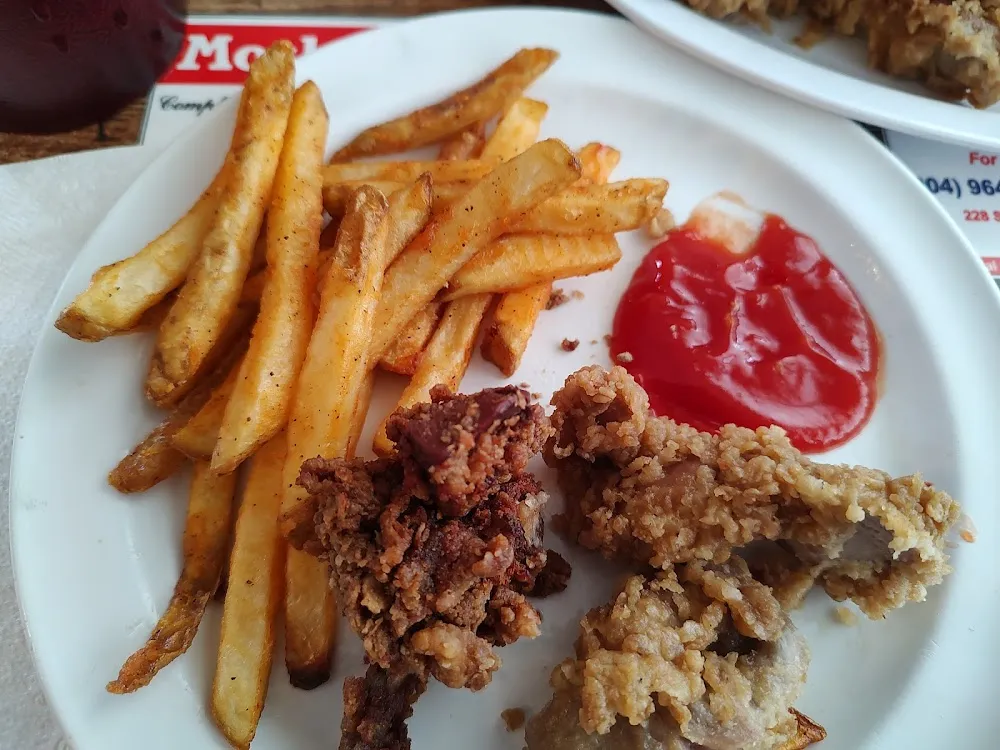 Fries and Fried Chicken Livers